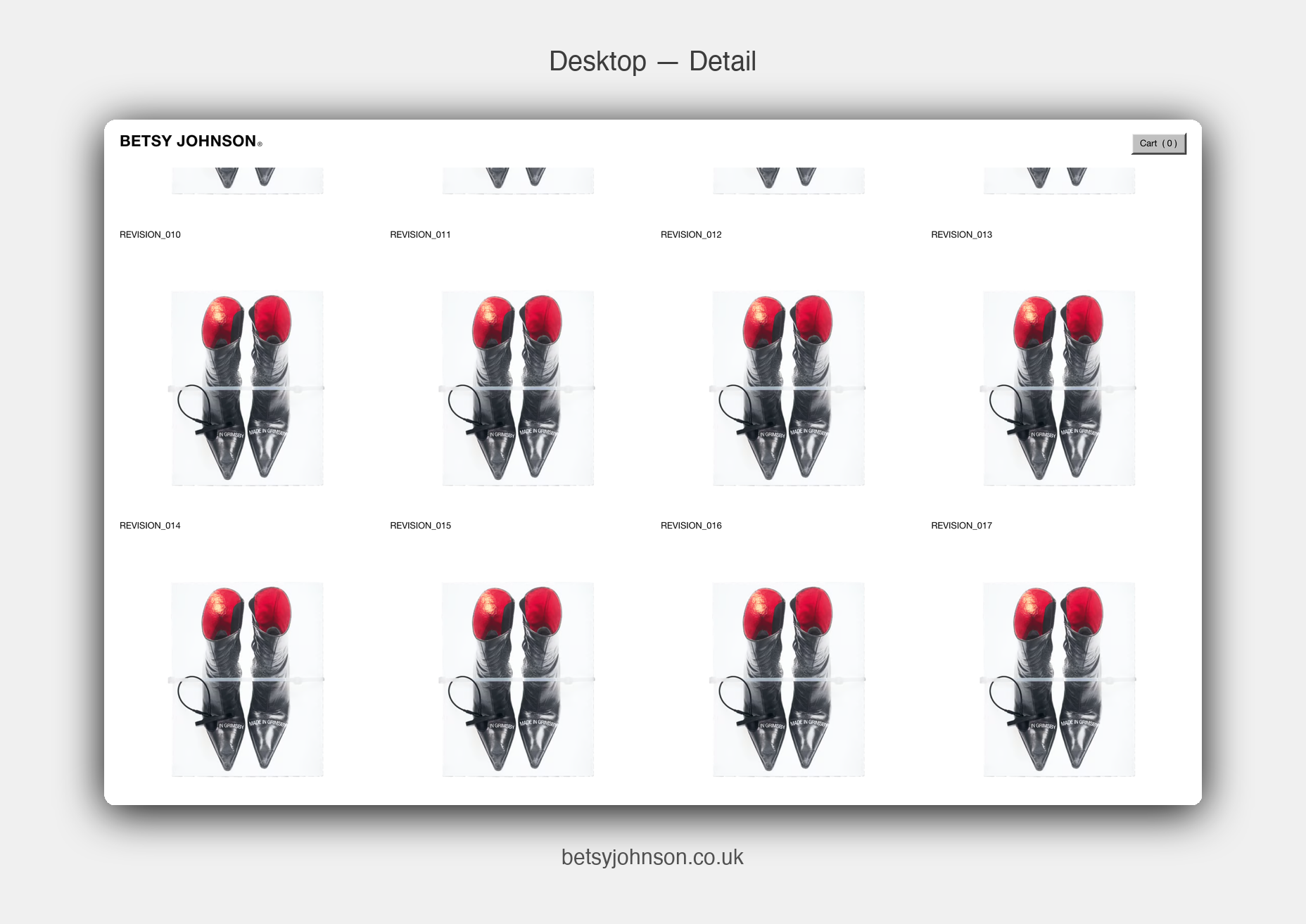 Betsy Johnson Studio — Desktop Detail